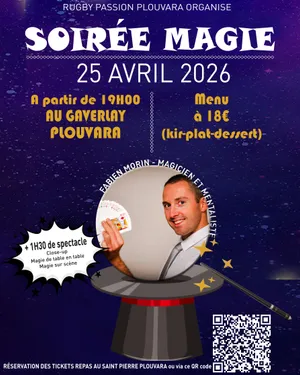 Soirée magie pour les 20 ans du Club Rugby Passion Plouvara