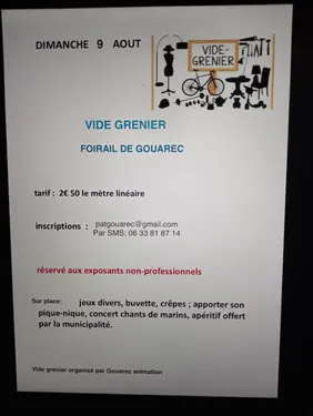 Vide-grenier et fête au bord du canal à Gouarec
