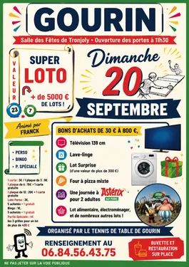 Loto Tennis de table à Gourin