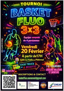 Tournoi Basket Fluo 3x3 à Ploërmel