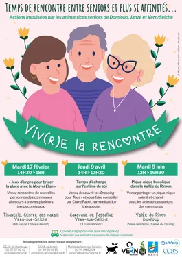 Viv(r)e la rencontre, temps de rencontre entre seniors et plus si...