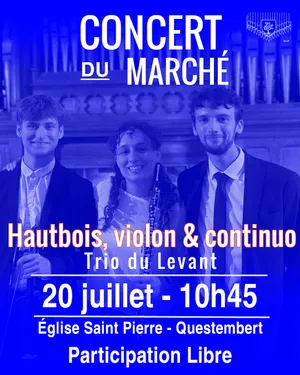 Le Trio du Levant en concert du marché à Questembert