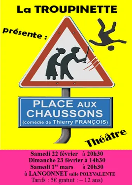 22-23/02 et 01/03 : Théâtre : Place aux chassons à Langonnet