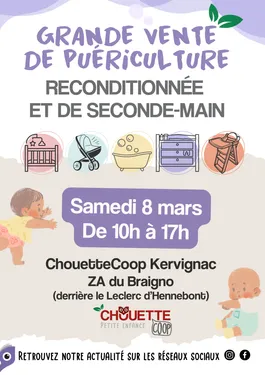 08/03 : Grande vente de puériculture d'occasion à Kervignac