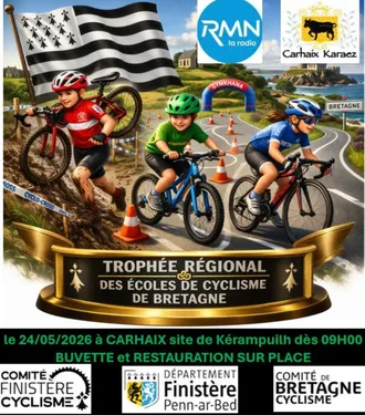 Le Trophée Régional des Écoles de Cyclisme site de Kerampuilh à...