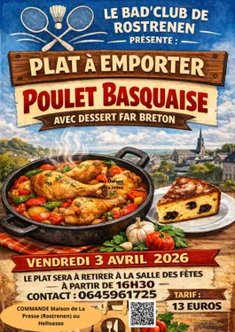 Plat à emporter à Rostrenen