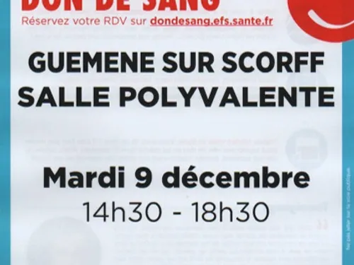 Don du sang à Guémené-sur-Scorff