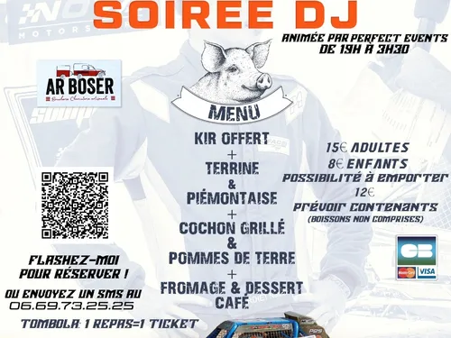 Repas soirée dansante à Priziac