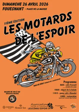 11ème édition des Motards de l'espoir à Fouesnant