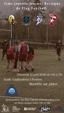 3ème journée de Championnet de Bretagne de Flag Football à Pontivy