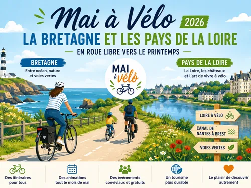 Mai à Vélo 2026 : la Bretagne et les Pays de la Loire en roue libre...