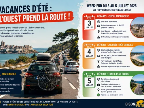 PREMIER CHASSÉ-CROISÉ DE L'ÉTÉ : LES ROUTES DE L'OUEST SOUS FORTE...