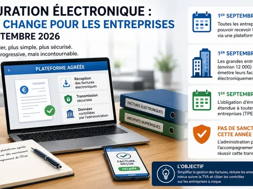 Facturation électronique : dès septembre, les entreprises entrent...