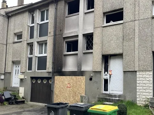 Le Mans : rue d'Ecosse, la maison incendiée placée sous scellés