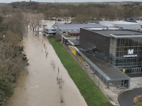 Vendôme : la décrue sur le Loir... avant de nouvelles pluies