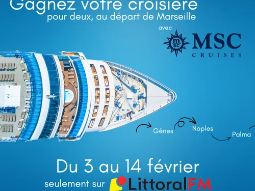 Tentez de remporter votre croisière MSC jusqu'au 14 février !
