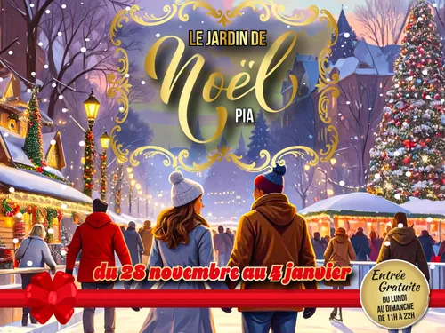 Pia : Le Père Noël s'arrête pendant un mois, au Parc des Tilleuls.