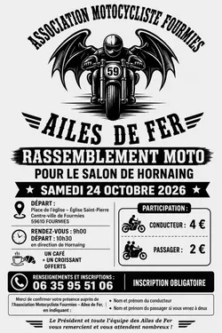 Balade moto pour le salon de hornaing 24 