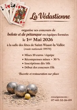 Concours annuel de Pétanque et de Belote du 1er Mai