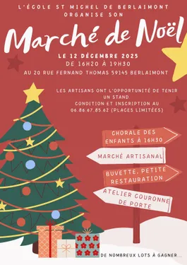 Marché de Noël de l'école St Michel berlaimont 