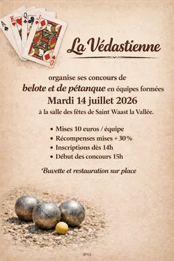 Concours de Pétanque et de Belote 