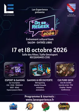 On se ReGeek 2026 – Salon Gaming & Pop Culture