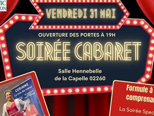 La Capelle : une soirée cabaret solidaire le 31 mai à la salle...