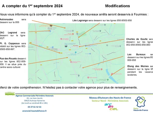 Fourmies  : de nouveaux arrêts de bus desservis dès le 1er septembre