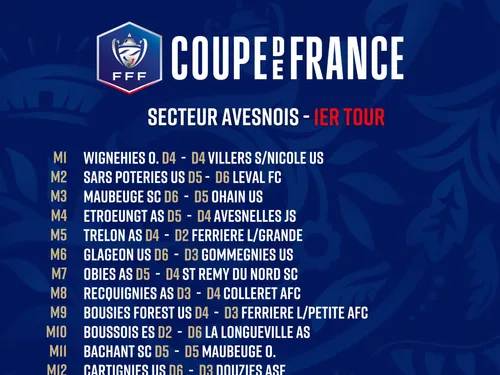 Football - Le 1er tour de la Coupe de France !