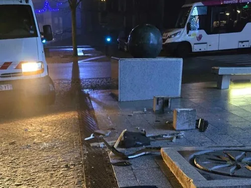 Hautmont - Des dégâts dans le centre-ville cette nuit