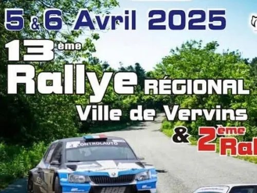 Vervins : 13ème rallye régional les 5 et 6 avril