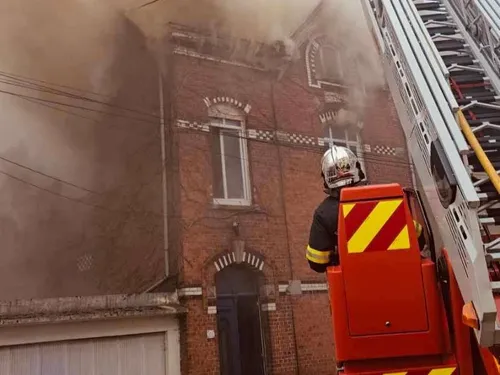 Hautmont - Un incendie rue Victor Hugo