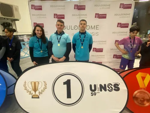 UNSS - La section pétanque de Maubeuge récompensée