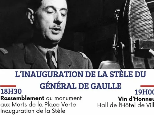 Fourmies : l'inauguration le 18 juin d'une stèle dédiée au Général...