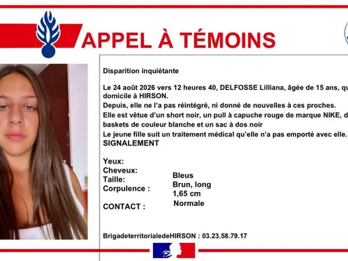  Hirson : disparition inquiétante et appel à témoins