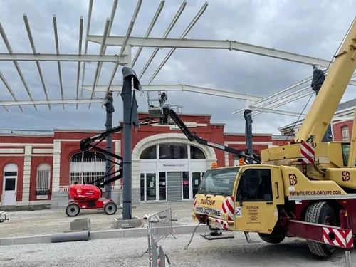 Aulnoye-Aymeries : une verrière pour les parvis de la gare