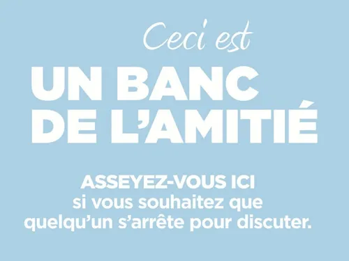 Feignies : un banc de l’amitié inauguré samedi 