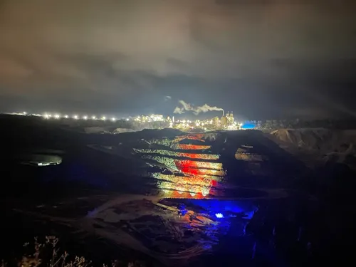La Carrière Bocahut illuminée pour la cérémonie des voeux du Coeur...