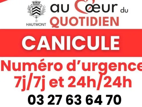 Vigilance rouge canicule :  une cellule de crise à Hautmont