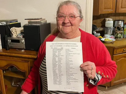 Fourmies : Marie-Claude Rondeaux candidate Lutte ouvrière à la mairie