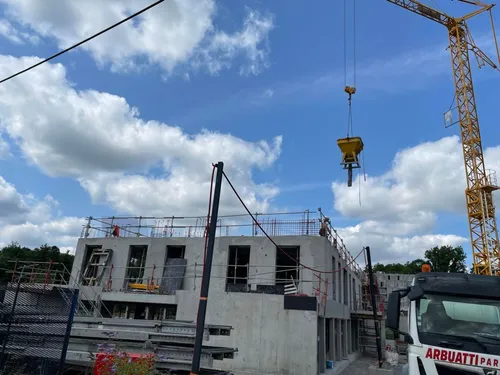 74 logements avec vue sur la Sambre, en construction sur l'ex Brico...