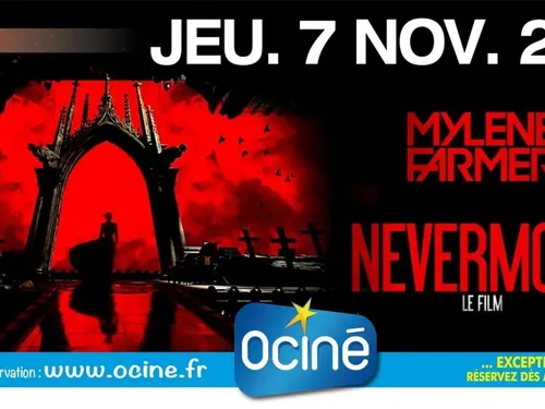 Maubeuge : un concert de Mylène Farmer à Ociné