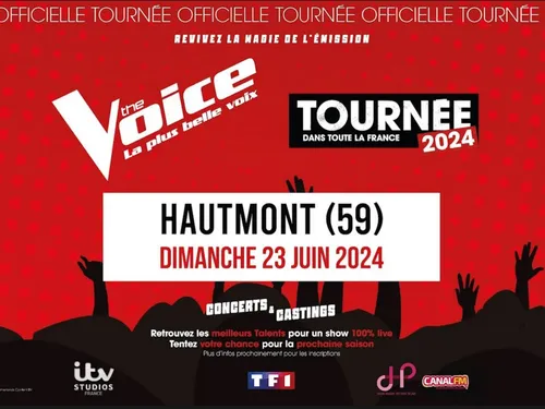 Hautmont - La tournée 2024 The Voice et son grand casting en juin
