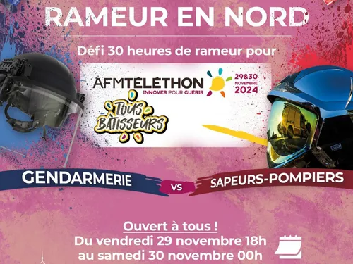 Téléthon - Ramez avec les gendarmes et les pompiers à partir de demain