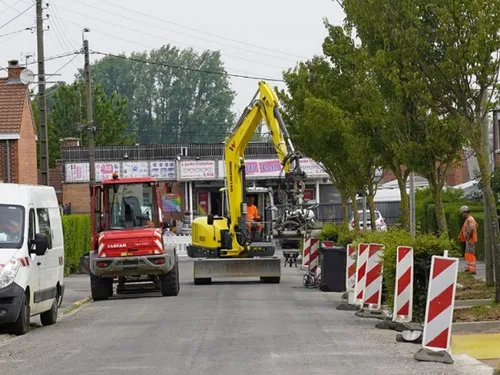 Maubeuge : des travaux en cours, rue Saint-Exupéry