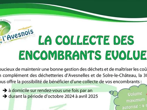 Cœur de l'Avesnois : une évolution de la collecte des encombrants à...