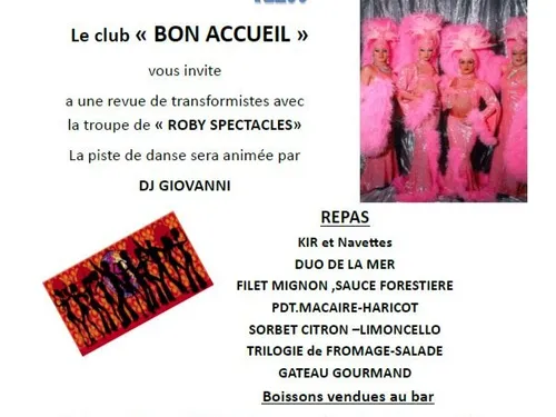 Revue transformistes et repas