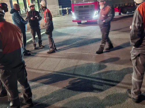 Hautmont - Mobilisation des salariés d'Arcelor Mittal 