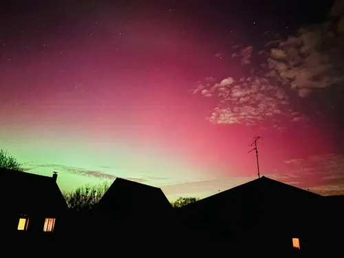 Aurores boréales en Sambre Avesnois Thiérache : un ciel magique