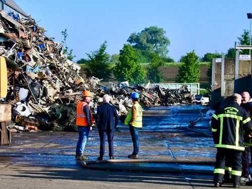 Hirson : un incendie ce jeudi chez le ferrailleur Galloo